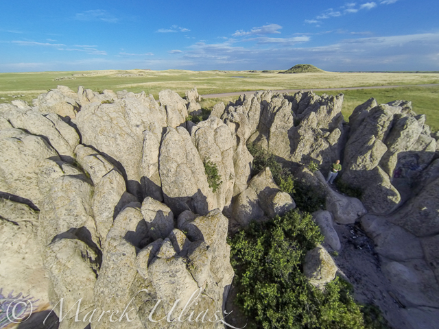 Low level flight over Natural Fort with DJI Phantom 2 drone