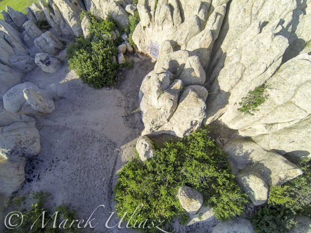 Low level flight over Natural Fort with DJI Phantom 2 drone
